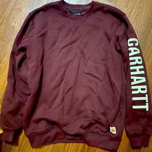 Men’s size Medium maroon carhartt crewneck